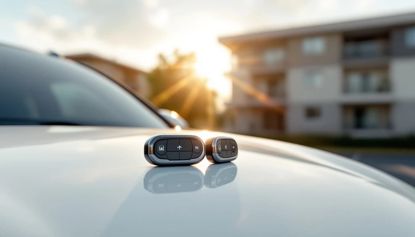 Llave inteligente de Kia y Hyundai siendo programada por un cerrajero móvil en Grand Prairie, Texas