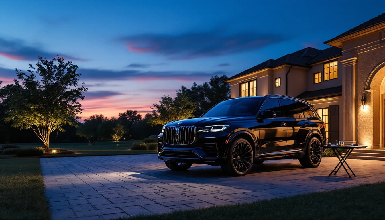 Cerrajero automotriz verificando el VIN de una Mercedes-Benz GLE por llave perdida en Las Colinas, Texas