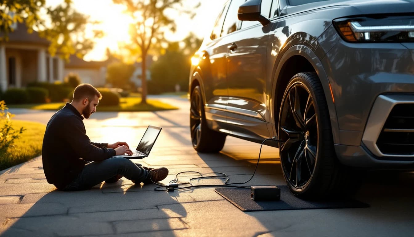 Programación del inmovilizador de un Volkswagen Atlas con equipo de diagnóstico en Coppell, Texas